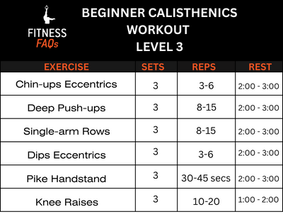 Beginner Calisthenics Workout Level 3