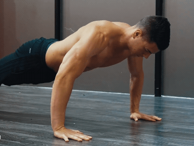 Elbow flare push-up