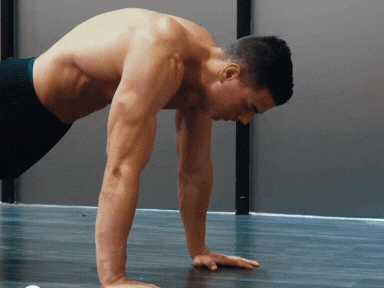 Hunched upper back push-up