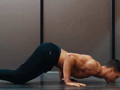 Incorrect kneeling push-up